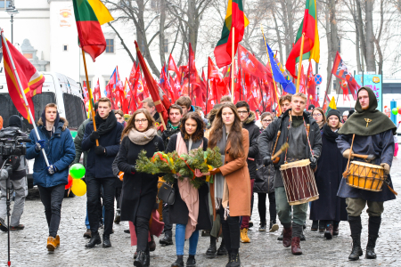 Kvietimas į Vasario 16-osios jaunimo eiseną „Lietuvos valstybės keliu“